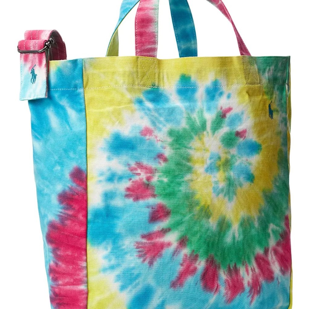 Ralph Lauren POLO Tie Dye Print Tote Shoulder Messenger Bag